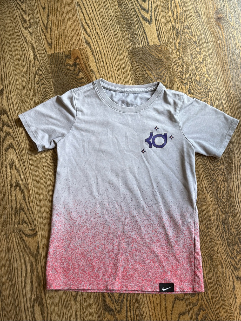 Nike KD Fade Red/Orange & Gray Kids T-Shirt